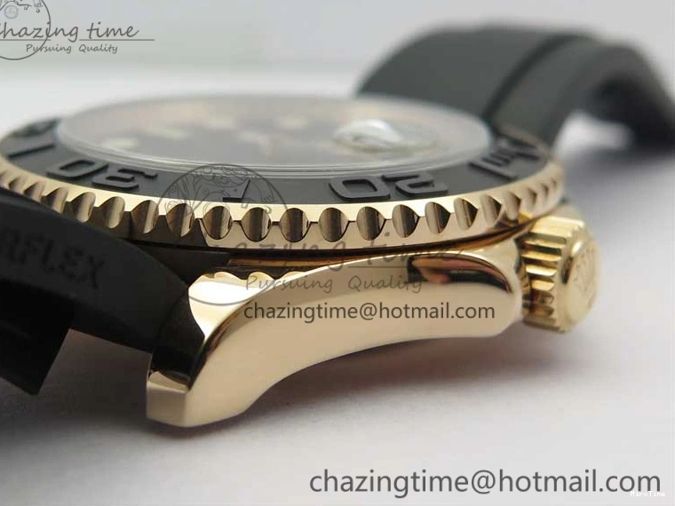 MiroTime 0523 Yacht-Master 116655 UBF 1:1 Best Edition 3D Black Ceramic Bezel on Black Rubber Strap A2836(Free Extra Strap) SunProtective 3061